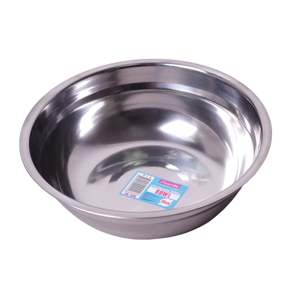 Миска 19х5,5 см. из нержавеющей стали Kamille КМ-4306