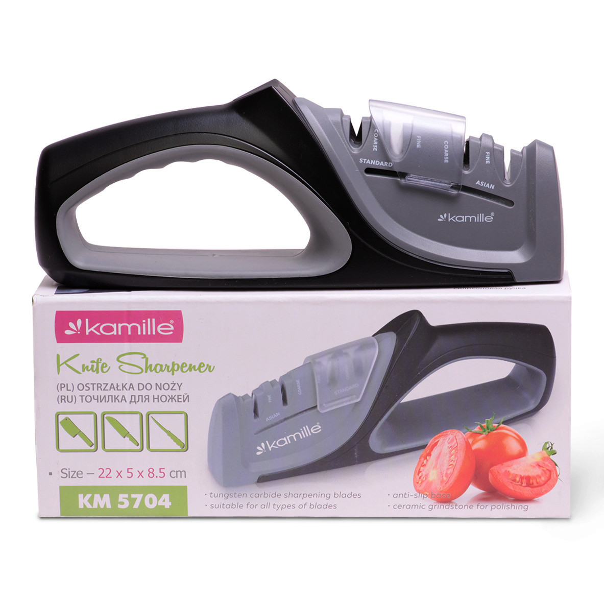 Точилка для ножей Kamille КМ-5704 с разными углами заточки