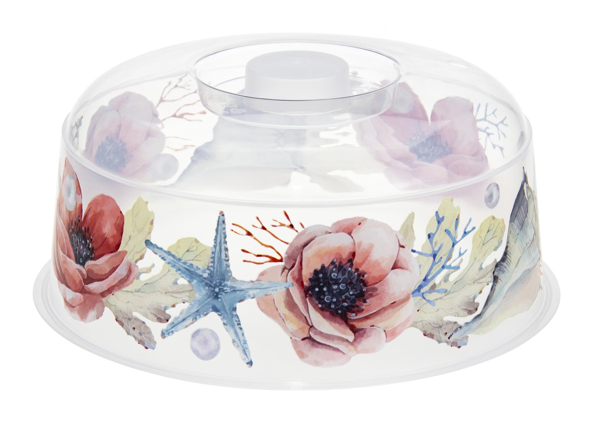 Крышка для разогрева пищевых продуктов в СВЧ-печи ДЕКО D 220мм.