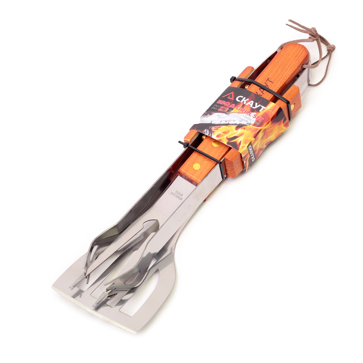 Набор для гриля СКАУТ СК 0722 (лопатка, вилка, щипцы)