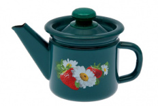 Чайник эмал 1,0л с рис яркоокрашенный