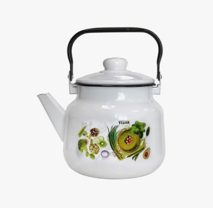 Чайник эмал 2,5л Веган. 01-2711/4М