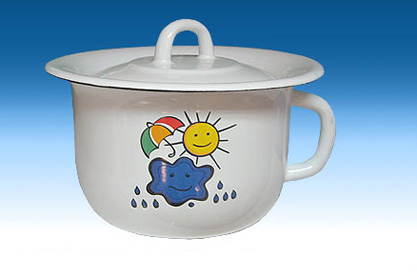 Горшок эмал 3,0л с рисунком