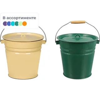 Ведро эмал 12л с крышкой