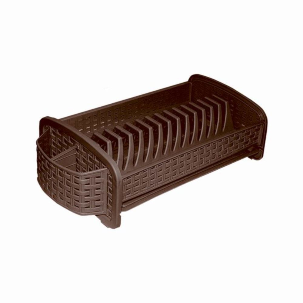 Сушилка для посуды «Ротанг», цвет коричневый