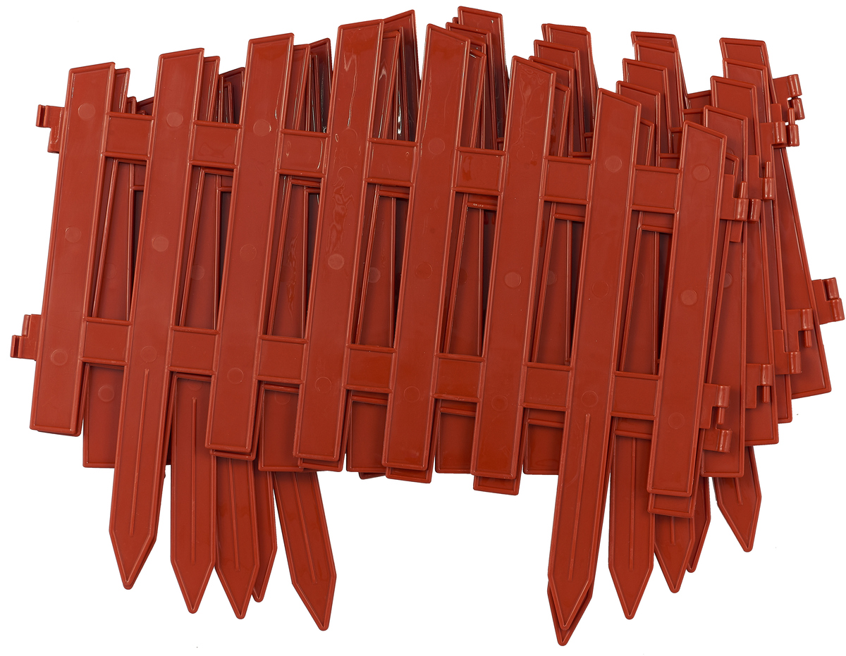 Забор "Садовый" 3 м КРАСНЫЙ