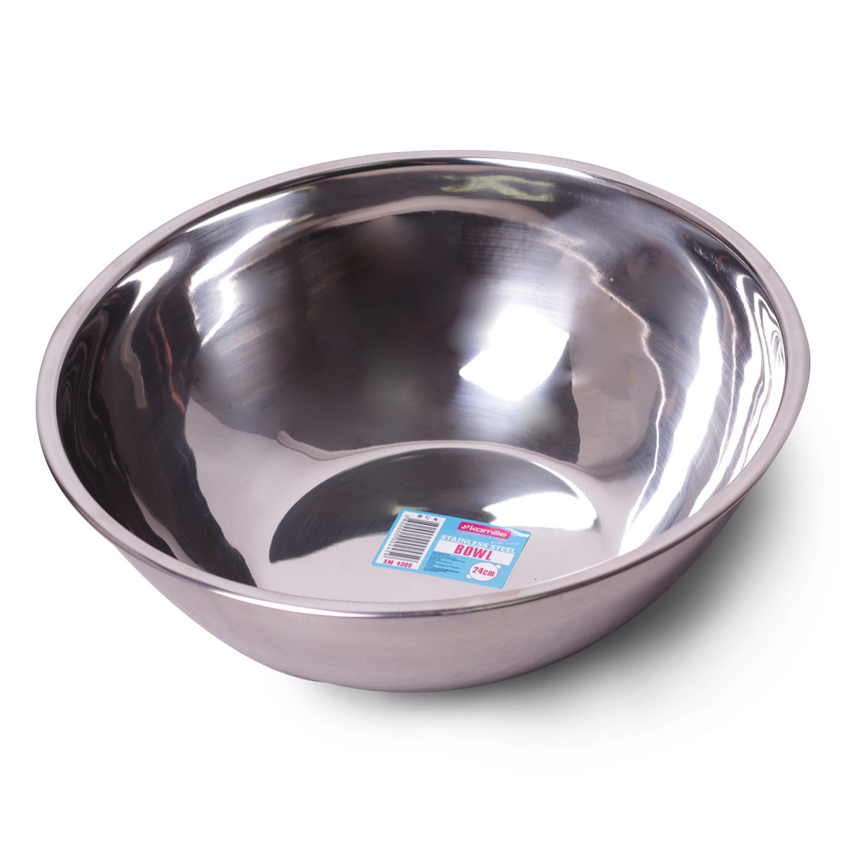 Миска Ø24х8,5 см из нержавеющей стали Kamille КМ-4309
