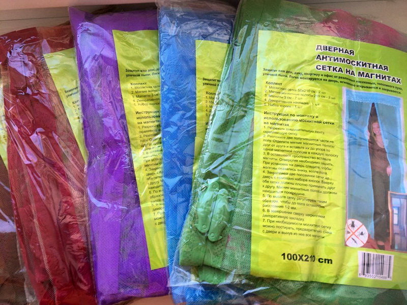 Москитная сетка на магнитах-птичках-100х210см