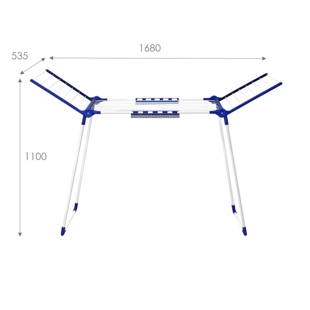 Сушилка напольная «Люкс» 20м, цвет белый