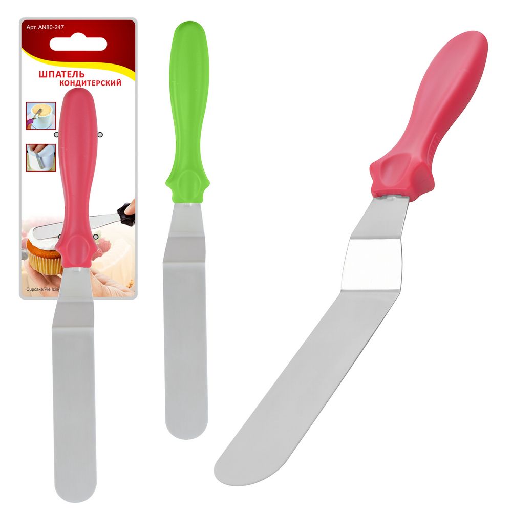 Шпатель кондитерский 27 см 3цв..AN80-247
