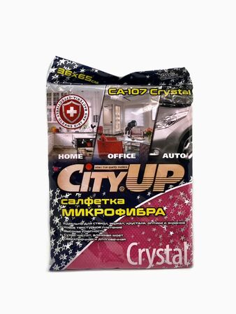 Салфетка микрофибра City UP CA-107 Crystal 36*65см (300мг)
