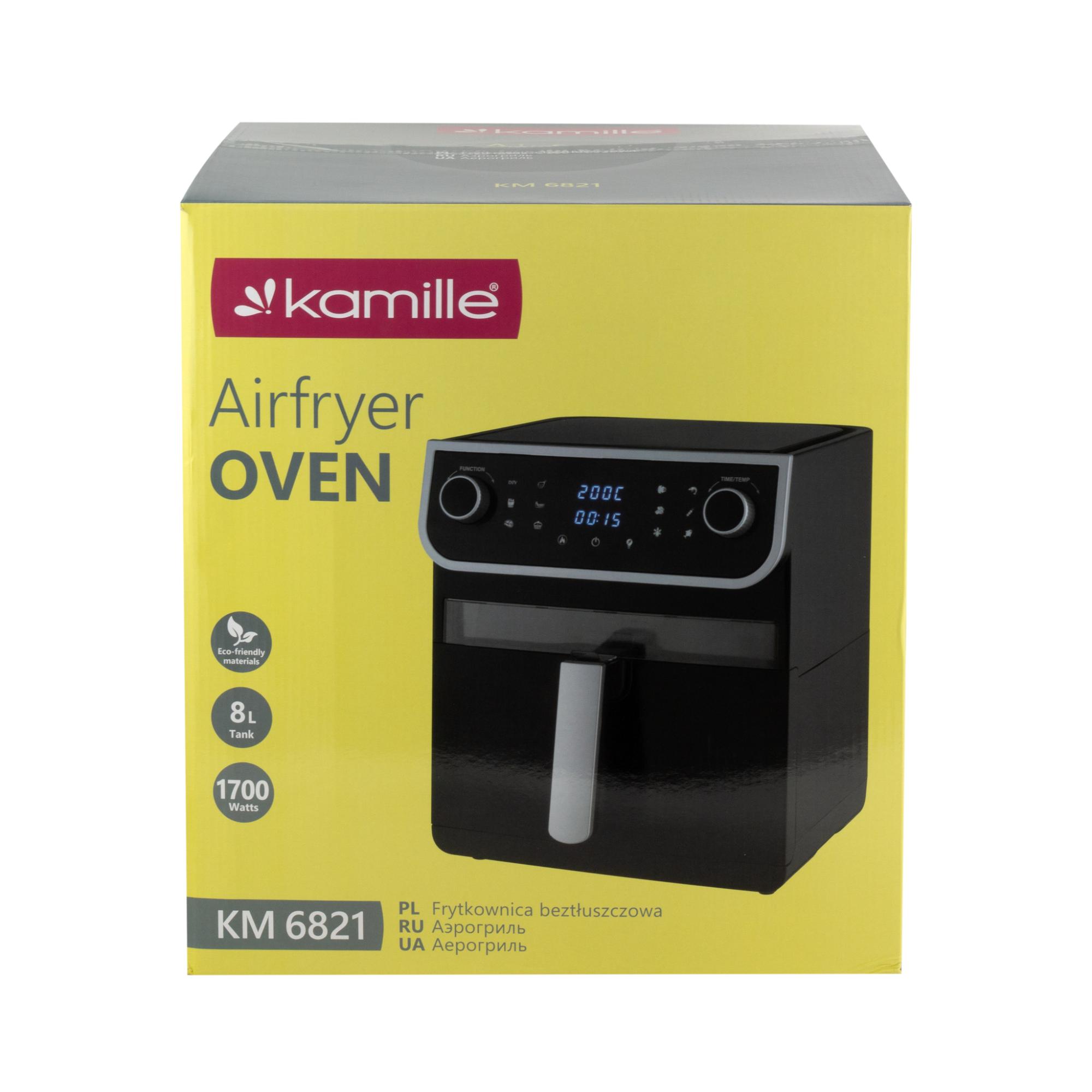 Аэрофритюрница 8 л. 1700 Вт. 12 автопрограмм Kamille KM 6821