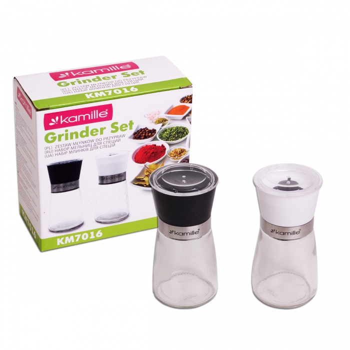 Набор перцемолок 2 шт. Kamille KM-7016
