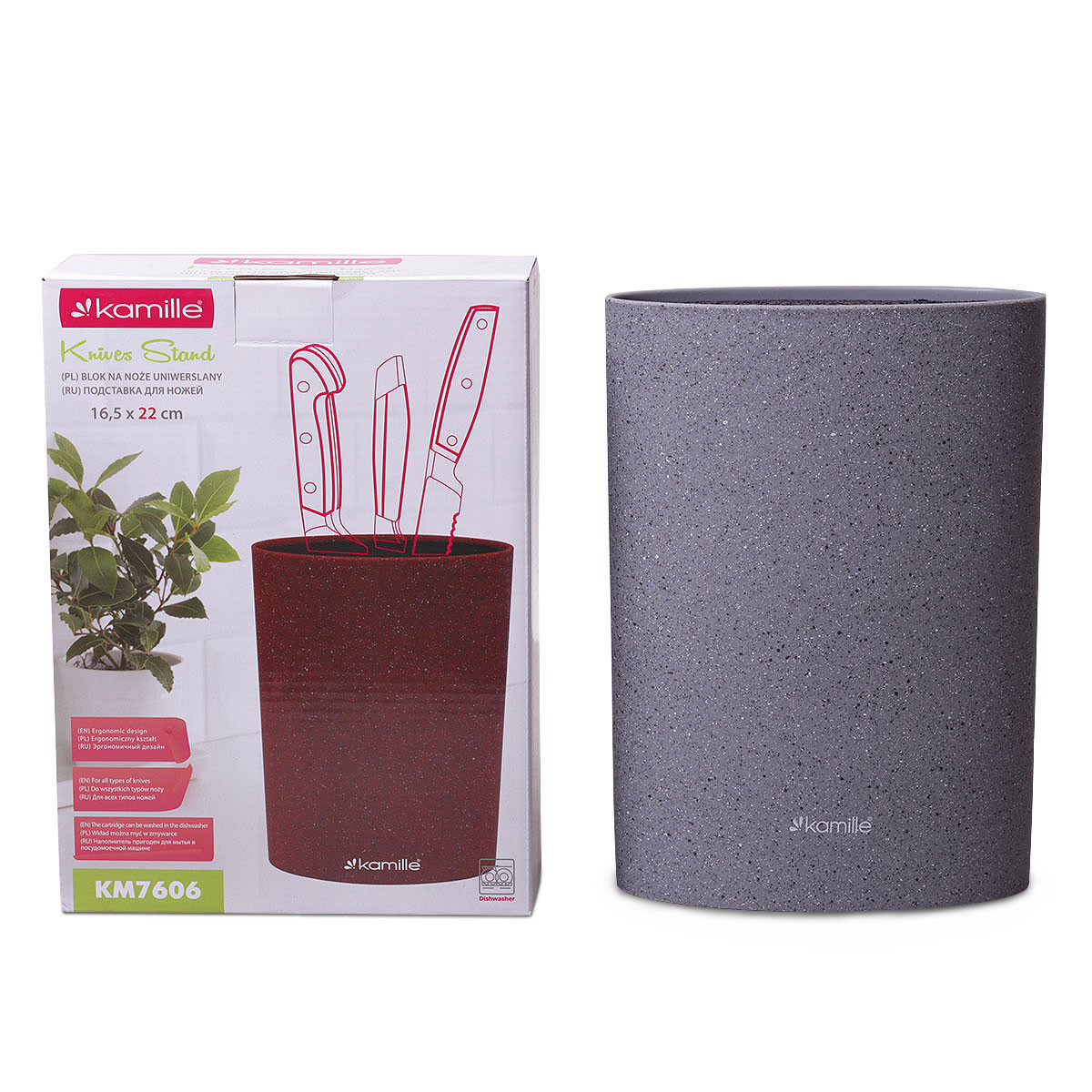 Подставка для ножей Kamille KM-7606 (22 см) овальная