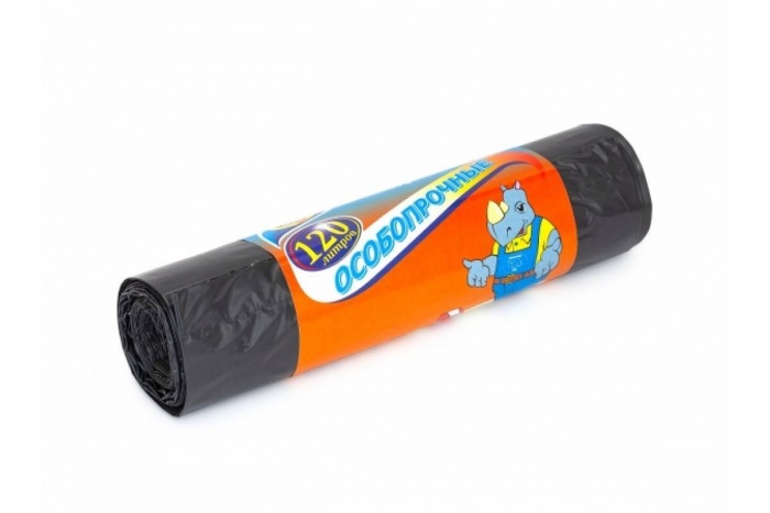 Мешки для мусора 120л, 10шт (30шт/кор)