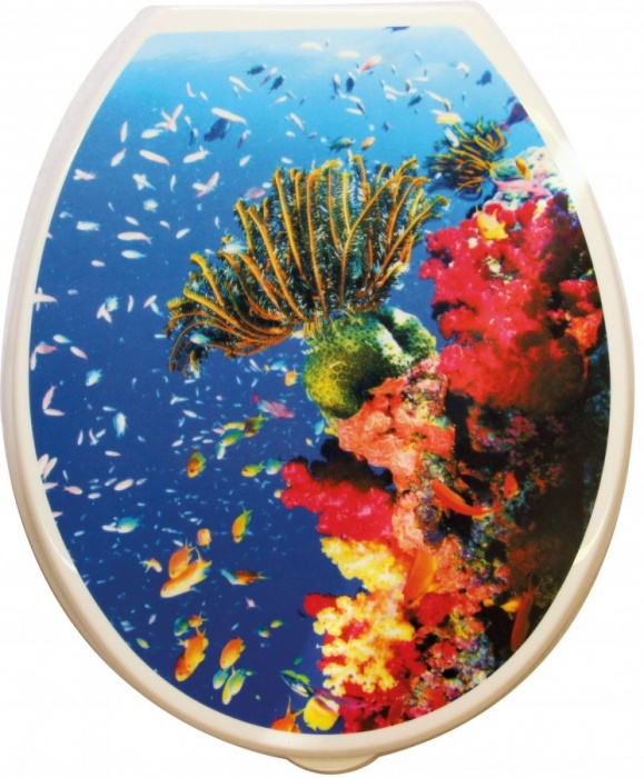 Сиденье для унитаза с рисунком