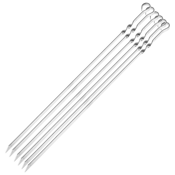 Шампура 2 мм.*600 мм.плоская (в уп. 50шт)