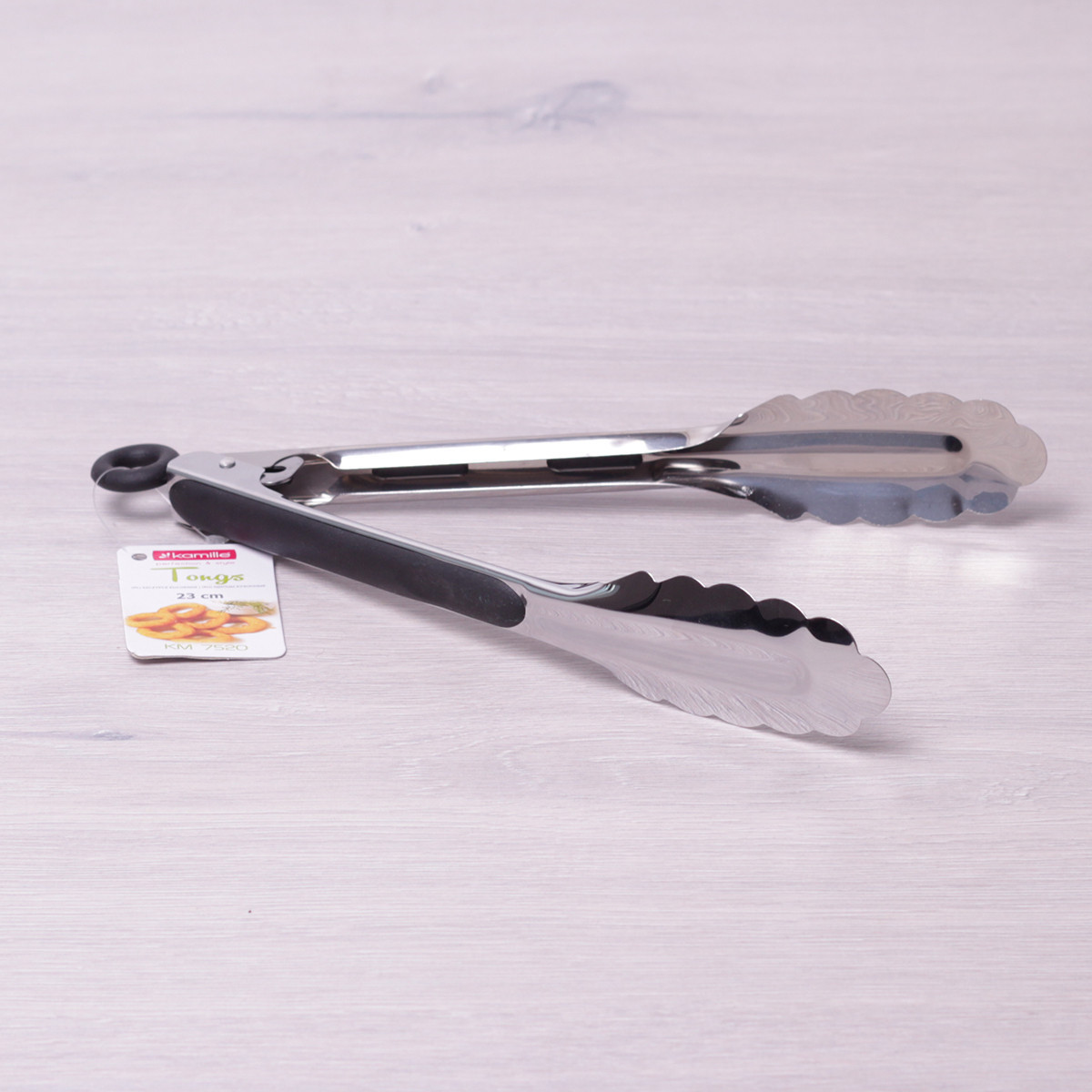 Щипцы 23 см. из нержавеющей стали Kamille КМ-7520