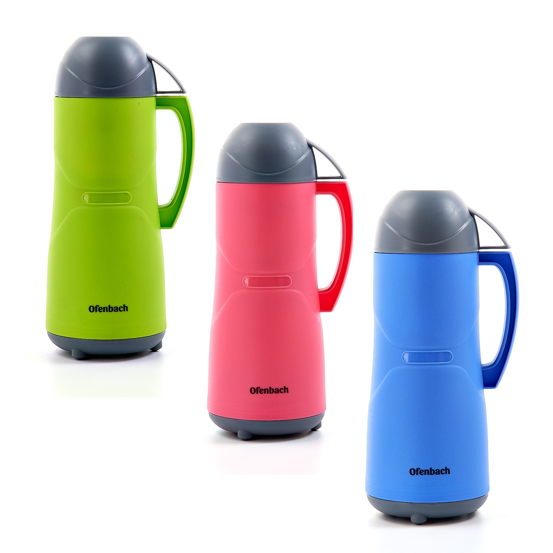 Термос 450 мл. пластиковый со стеклянной колбой Ofenbach NB 101320