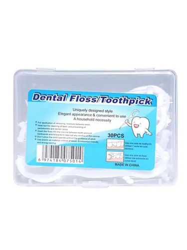 Зубная нить для чистки полости рта, флоссер, зубочистки. Dental Floss 30pcs.