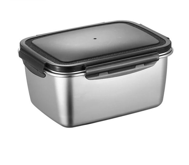 Контейнер пищевой из нержавеющей стали с вакуумной крышкой 1500мл