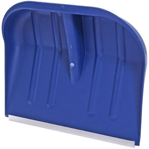 Лопата снеговая пластмассовая, цветная 410х360 с планкой без черенка, d-32