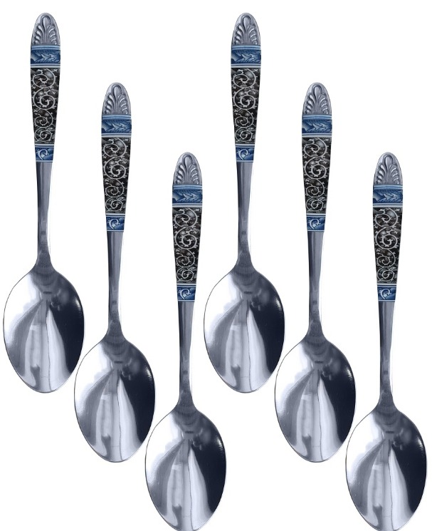 Ложка чайная "Синий коврик" 6шт