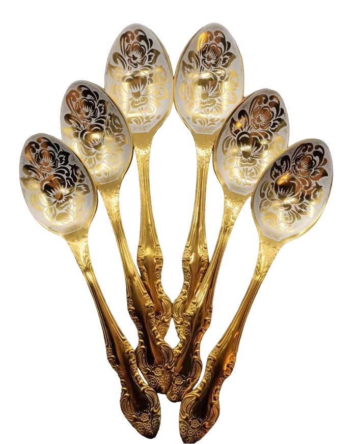 Ложка чайная "Золото" 6шт