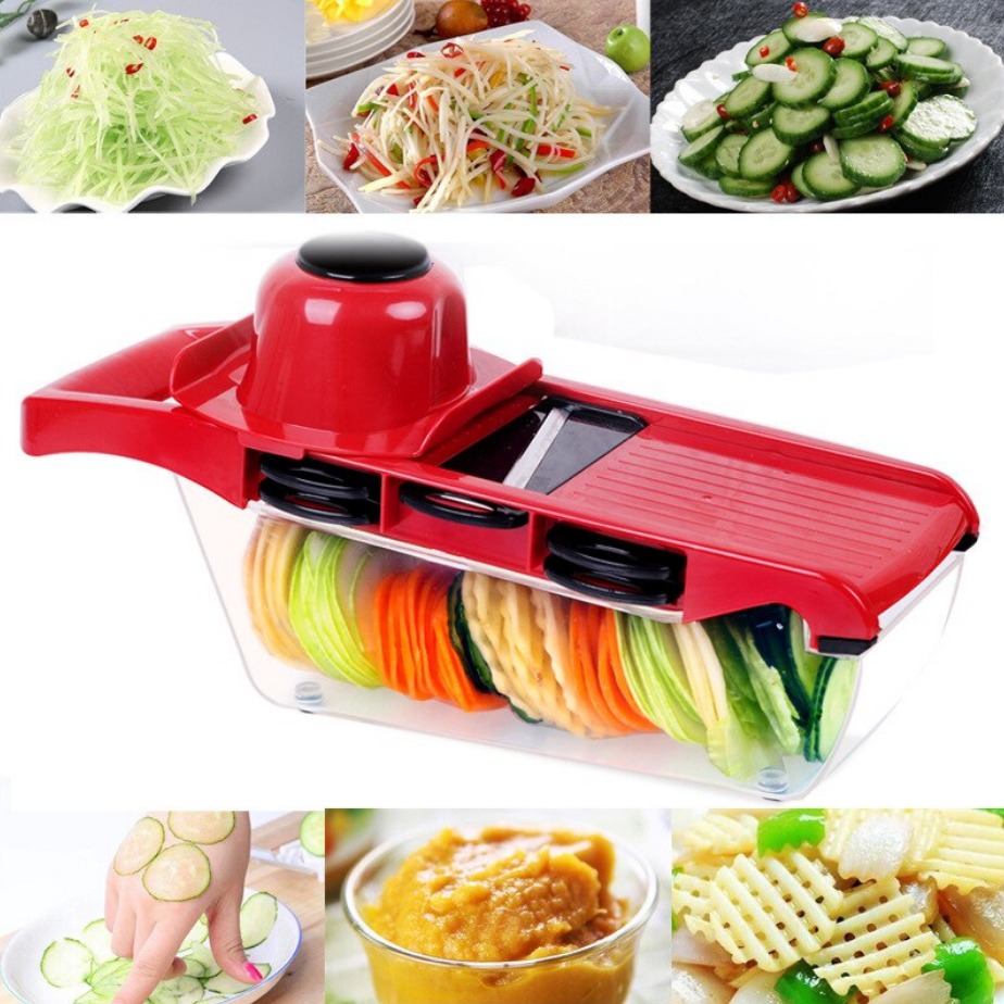 Овощерезка Multifunctional Vegetable Cutter Slicer Peeler Grater with 6 Blades Cooking Tool
