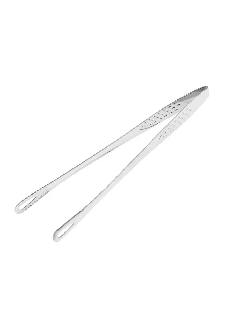 Щипцы для мяса овощей и гриля 28 см, цвет: серебро.