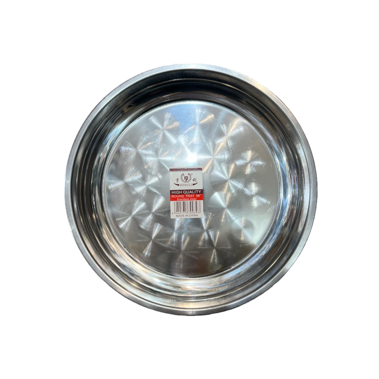 Поднос круглый нерж сталь 60см