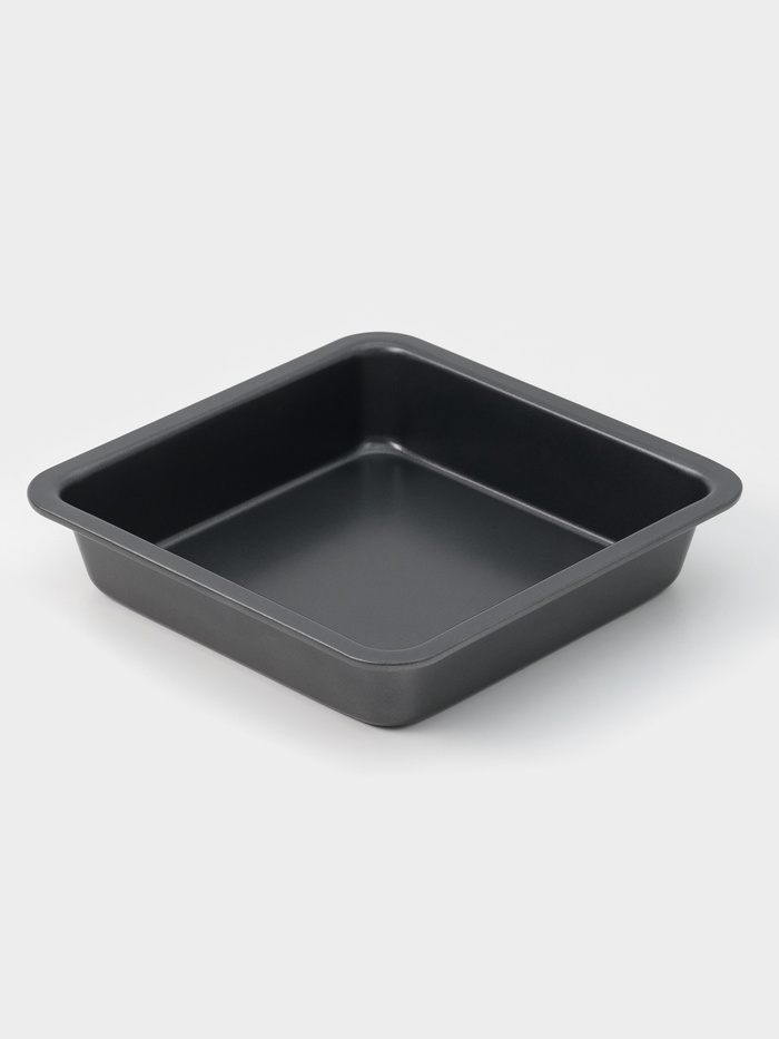 Противень «Квадратный. Жаклин», 35×25×5 см, антипригарное покрытие, чёрный