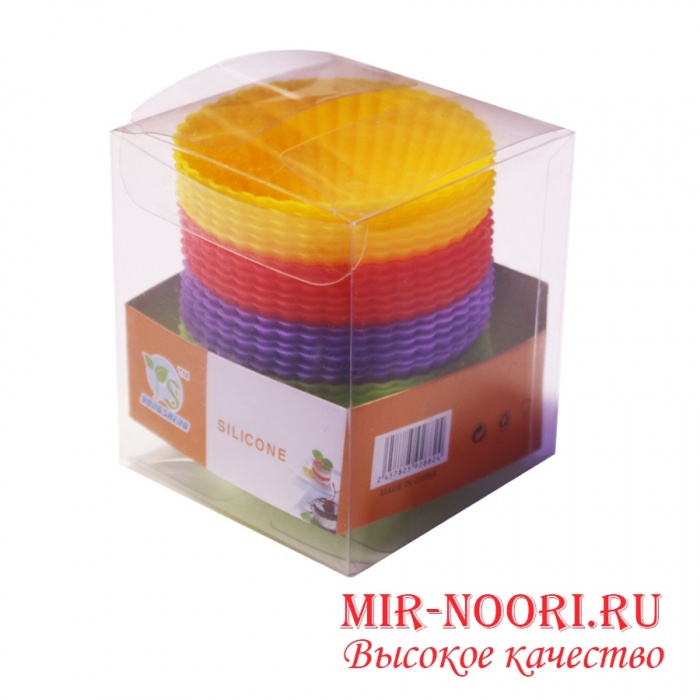 Силиконовые формы для кексов 24 штуки 7см."Silicone Muffin Cups"