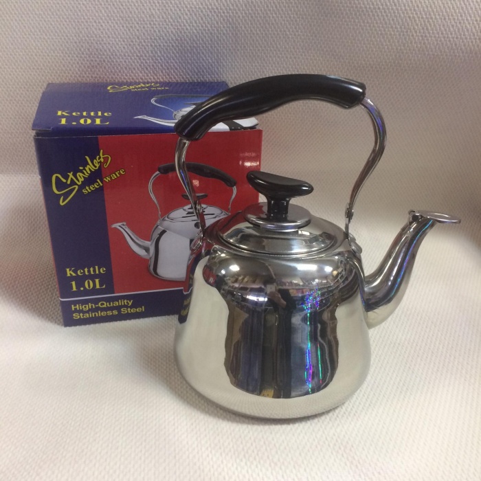 Чайник 1,5л из нерж. стали со свистком