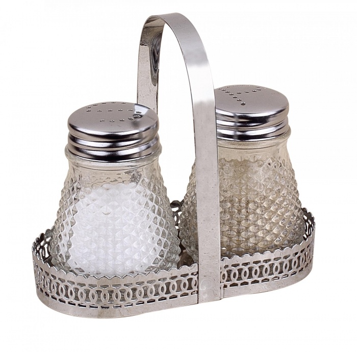 Набор для специй, 2 предмета на подставке Salt And Pepper