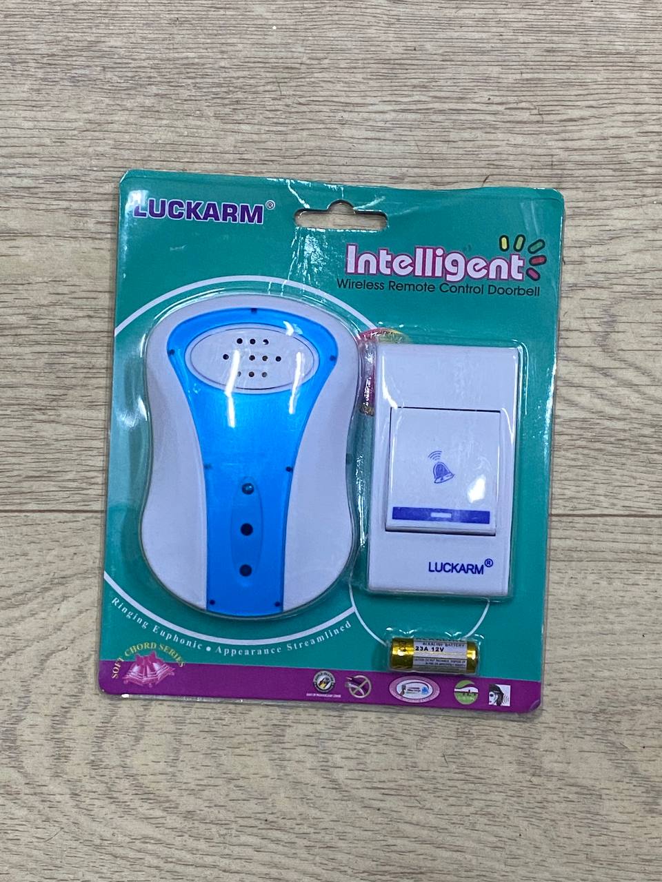 Беспроводной звонок дверной на батарейках на дверь, 100м, "Intelligent".