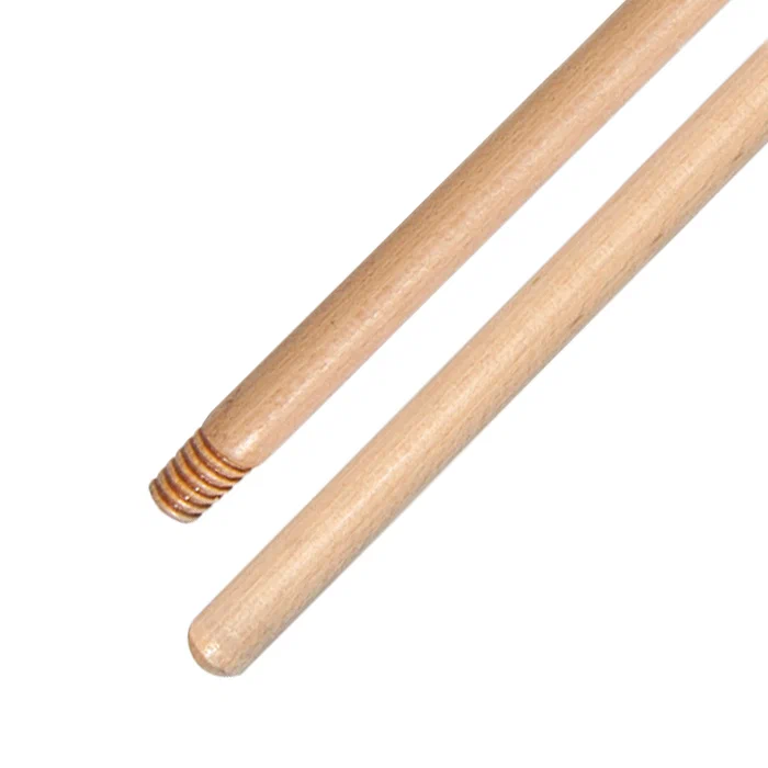 Палка деревянная 120см с резьбовым наконечником. КИТАЙ.