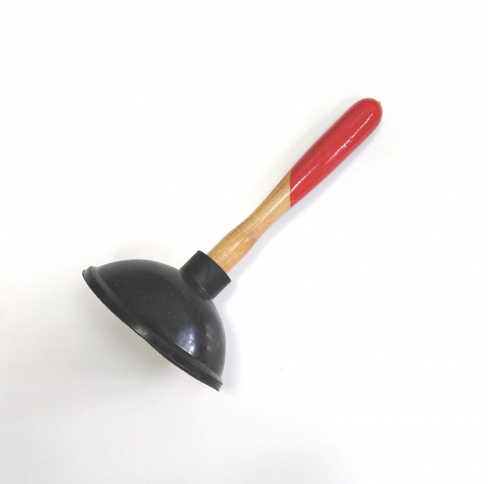 Вантуз с деревянной ручкой, одинарный (Россия)