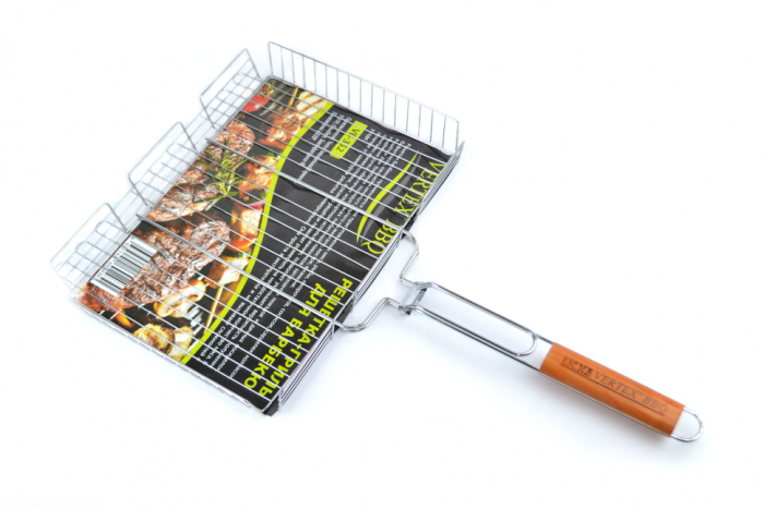 Решетка-гриль для барбекю Vertex 42 х 32 см (узкая, глубокая) VВ-352