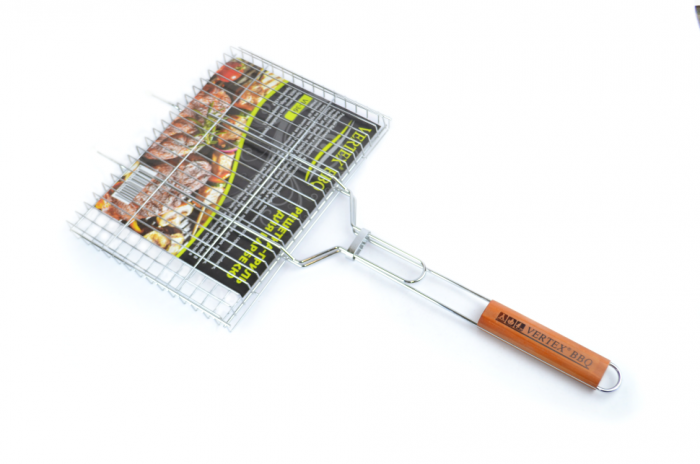 Решетка-гриль для барбекю Vertex VB-362 (широкая, тонкая) 44 х 25см
