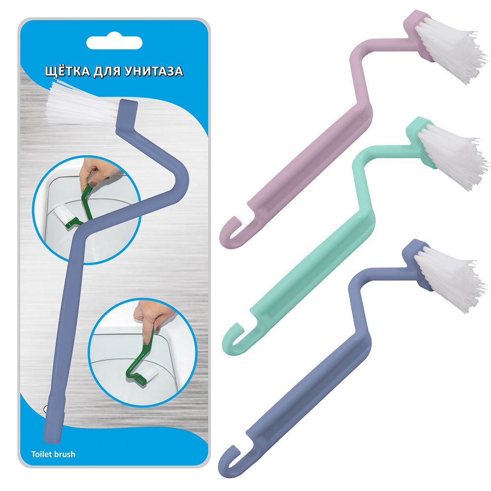 Щетка для унитаза "Пастель" 3цв VL58-190