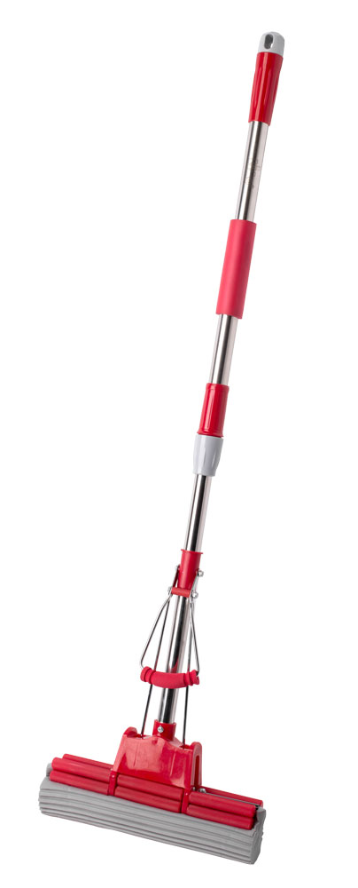 Швабра ПВА отжимная 27см с телескопической ручкой LiAo. A130053_small