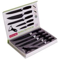 Набор кухонных ножей 6 предметов Kamille КМ 5043В (5 ножей+пиллер) в подарочной упаковке_small