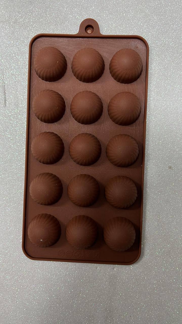 Форма для шоколада силикон "Круглый" 15 ячеек (3х2,5 см)_small