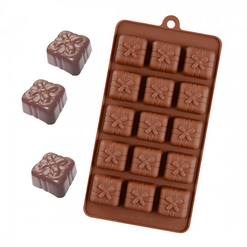 Форма для шоколада силикон "Конфет" 15 ячеек (3х2,5 см)_small