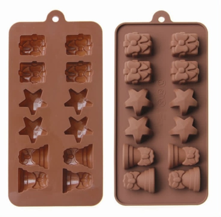 Форма для шоколада силикон "Подарки" 15 ячеек (3х2,5 см)_small