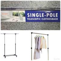 Вешалка стойка для одежды напольная 1-нарный 25кг "Single-Pole Telescopic Clothes Rach"_small
